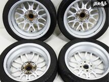 ダイハツ 純正OP オプション BBS RX280 L880K コペン PCD100 4H 4穴 15インチ 4.5J +45 4本 タイヤ付 BS ポテンザ 165/50R15 即納 棚33B_画像6