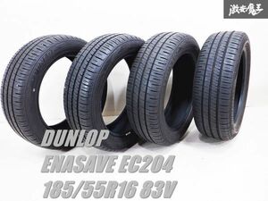 DUNLOP ダンロップ ENASAVE EC204 エナセーブ 185/55R16 83V 2020年 タイヤ単体 4本価格 / 185-55-16 棚33Ｂ