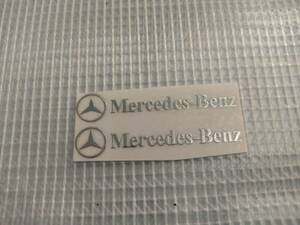 【送料込】Mercedes Benz(メルセデスベンツ) ステッカー 2枚組 縦0.9cm×横4.9cm