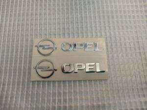【送料込】OPEL(オペル) ステッカー 2枚組 縦1cm×横4.1cm