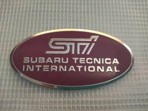 【送料込】STI Emblemプレート ピンク　SUBARU Subaru　3