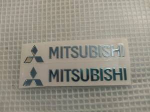 【送料込】MITSUBISHI(三菱) ステッカー 2枚組 縦0.9cm×横5.5cm　デリカミニ　