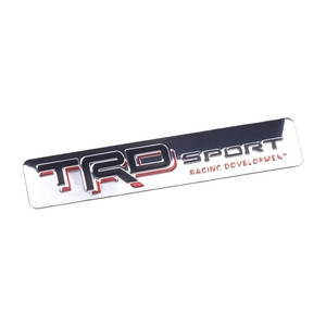 [ включая доставку ]TRD эмблема plate длина 1.7cm× ширина 8.2cm алюминиевый TOYOTA Toyota 5