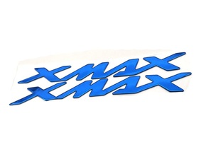 【送料込】XMAX　エンブレムステッカー　青　2枚一組