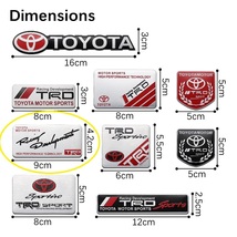 【送料込】TRD SPORT エンブレムプレート 縦4.2cm×横9cm アルミ製 TOYOTA トヨタ 6　　　_画像2