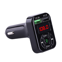 FMトランスミッター Bluetooth シガーソケット ハンズフリー USB充電ポート2個付 車載 ラジオ 通話 ブルートゥース 無線 スマホ 音楽再生_画像4