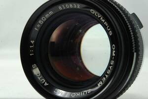 Olympus OM-SYSTEM ZUIKO AUTO-S 50mm F1.4 Lens SN810832