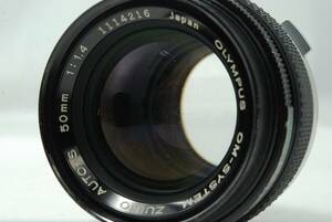 Olympus OM-SYSTEM ZUIKO AUTO-S 50mm F1.4 Lens SN1114216