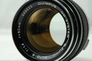 Olympus OM-SYSTEM G.ZUIKO AUTO-S 50mm F1.4 Lens SN440629
