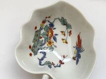 1円スタート【MEISSEN/マイセン】柿右衛門様式花鳳凰図隅入小皿5客　完品 懐石料理_画像8