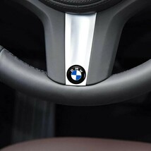 2個セット BMW ビーエムダブリュー 3D クリスタルエンブレム 14mm 鍵穴マーク 鍵穴隠し キーレス ブラック nm_画像5