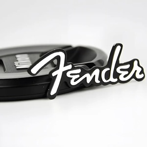 Fender fender aluminium emblem plate silver / black eb