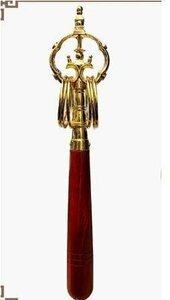  new arrival *[.. law . temple . for Buddhist altar fittings ]. cane brass made burnishing finishing 26cm