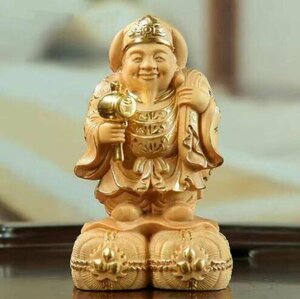  new goods * large black heaven Seven Deities of Good Luck fortune ... thing ... finishing goods sculpture handicraft precise sculpture 