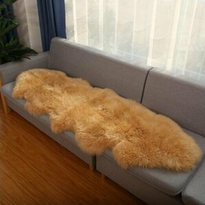  popular recommendation * mouton high class luxury melino kind . natural mouton 100% rug mat 2P/70*200 mouton rug mouton fleece fur mat 