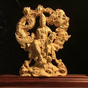  new arrival *. sound bodhisattva tree carving .. thing small . sculpture dragon ...- free . sound Buddhist image ornament 