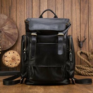  popular new goods * beautiful goods appearance England manner high capacity retro rucksack commuting going to school leather bag original leather cow leather backpack school bag 