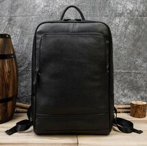 新品★超人気★大容量 レトロ リュックサック 通学用 登山旅行 レザーバッグ 本革 牛革バックパック スクールバッグ_画像1