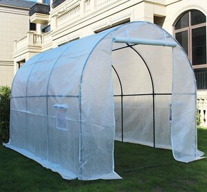 * unused * medium sized * super a little over * greenhouse effect house greenhouse garden plant heat insulation gardening equipment plan te-shon cultivation material . place carport both ./ window 300X200X200cm