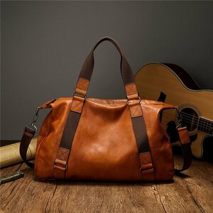  super-beauty goods * tote bag men's high capacity original leather cow leather business bag shoulder .. going to school A4 largish back bag leather business trip commuting .