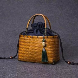  powerful recommendation * beautiful goods * bamboo basket storage basket stylish bamboo . braided taking . in stock hand handmade tote bag basket 
