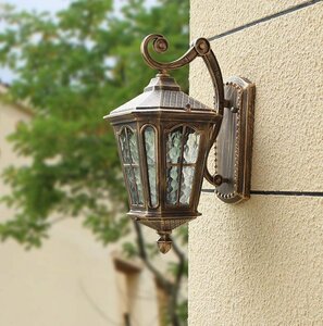  beautiful goods * uniqueness * antique style glass wall lamp out /. under / retro lighting outdoors light entranceway light gate light interior out 