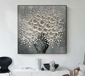 Art hand Auction New item★High quality pure hand-painted painting Flowers Reception room hanging picture Entrance decoration Hallway mural, Painting, Oil painting, Nature, Landscape painting