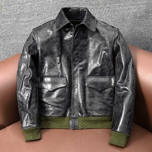  new goods * cow leather leather jacket men's Hare - jacket bike jacket autumn winter Rider's book@ leather jacket S~5XL
