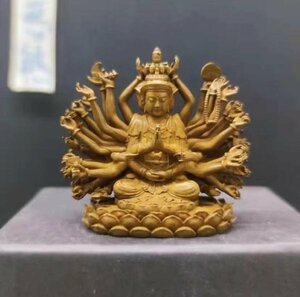  rare article * brass precise sculpture Buddhist image .... image ornament 