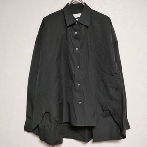 4-0502M∞Graphpaper/THOMAS MASON 新品 Regular Collar Blouse ブラウス シャツ ブラック グラフペーパー/トーマスメイソン F95720