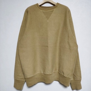 4-0502M∞A.PRESSE Vintage Sweatshirt 22AAP-05-04M 加工 トレーナー スウェット 黄土色 アプレッセ F96192