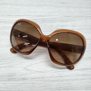 4-0504G◎Ray-Ban JACKIE OHH II RB4098 イタリア製 カラーレンズ 眼鏡 メガネ サングラス ブラウン レイバン 233098