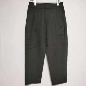 4-0509M∞MARGARET HOWELL 578-2143010 LINEN TROUSER 定価35200円 パンツ 2022 チャコールグレー マーガレットハウエル 238170