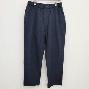 4-0512M♪STILL BY HAND 新品 PT08222 Geometric pants サイズ48 定価22000円 イージー パンツ ネイビー スティルバイハンド F96442