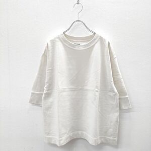 4-0512S☆MHL. 23SS GARMENT DYE DRY JERSEY ガーメントダイ 595-3168550 半袖Ｔシャツ カットソー オフホワイト エムエイチエル 231621