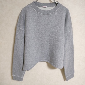 4-0513M^DRESSTERIOR times . reverse side wool Drop shoulder pull over sweatshirt sweat gray Dress Terior 237730