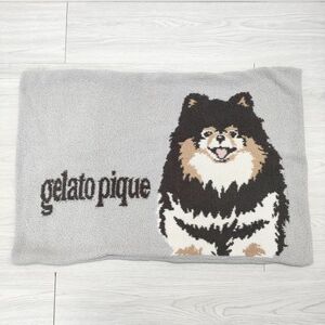 4-0518M◎gelato pique 新品 パウダーDOG3柄ジャガードピローケース インテリアその他 グレー ジェラートピケ 234880