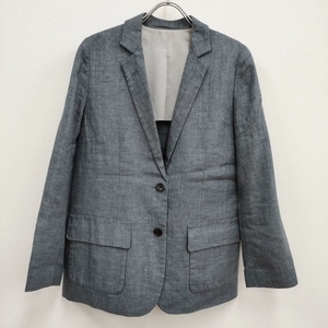 4-0518M!MARGARET HOWELL 578-120402linen размер 1 tailored jacket голубой серый Margaret Howell 237893