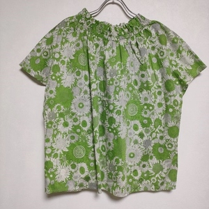 4-0519S-Le Minor LIBERTY Liberty tana loan blouse EL19235 regular price 16500 jpy blouse shirt green Le Minor 232743