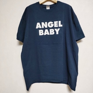 4-0525S∞TANG TANG 銀杏BOYZ コラボ ANGEL BABY GILDAN XL 半袖Ｔシャツ カットソー ネイビー タンタン F94561