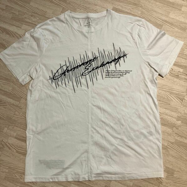 アルマーニエクスチェンジ　Tシャツ Ｌサイズ　ホワイト　ダイバーシティ東京プラザ　購入品