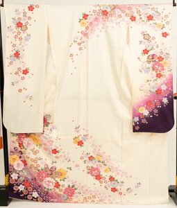 p3259 used!! middle long-sleeved kimono 