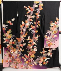 p2374 used!! middle long-sleeved kimono 