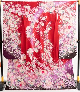 p2414 used!! middle long-sleeved kimono 