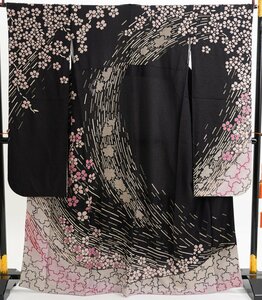 p2428 used!! middle long-sleeved kimono 