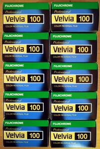 【新品未開封】【2025年8月以降期限】フジ　富士　35mm版　ベルビア　Velvia100　10本セット 