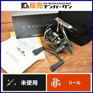 【未使用品☆】シマノ 22 ステラ C3000SDH スピニングリール ダブルハンドル SHIMANO STELLA アオリイカ エギング 釣り 等に（CKN_O1）