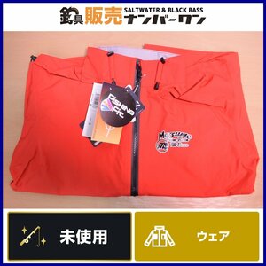 [ unused goods * popular model ]mazme Contact rain jacket Short sleeve MZRJ-686 red S size mazume fishing and so on (CKN_O