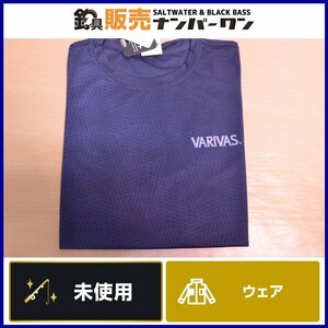 [ не использовался товар * популярный модель ] Varivas dry футболка VAT-44 темно-синий S размер уличный рыбалка и т.д. (CKN_O1)