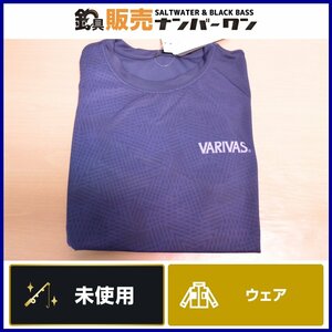 [ не использовался товар * популярный модель ] Varivas dry футболка VAT-44 темно-синий S размер уличный рыбалка и т.д. (CKN_O1)